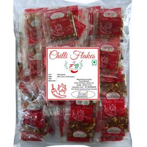 Chilli Flakes (0.08Gm Sachet) – 150 pcs Packet